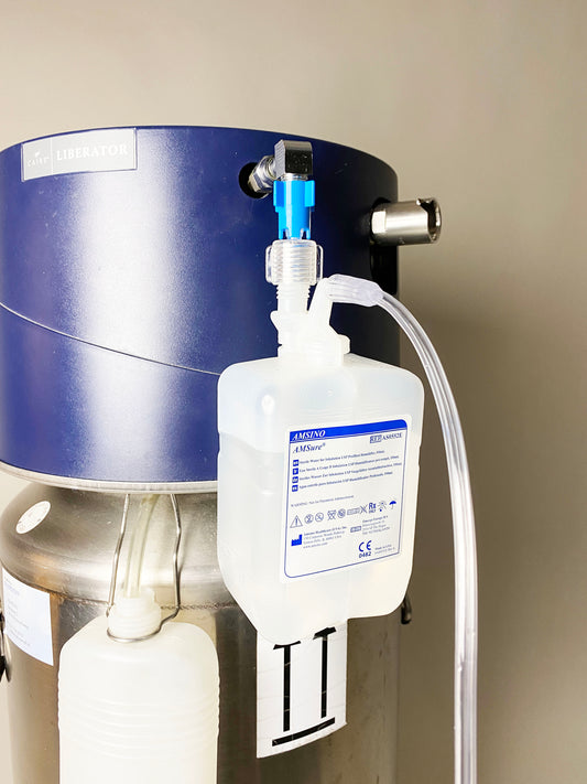 AMSure steriles Wasser 550 ml mit 9/16 Befeuchtungsadapter Abb. 4